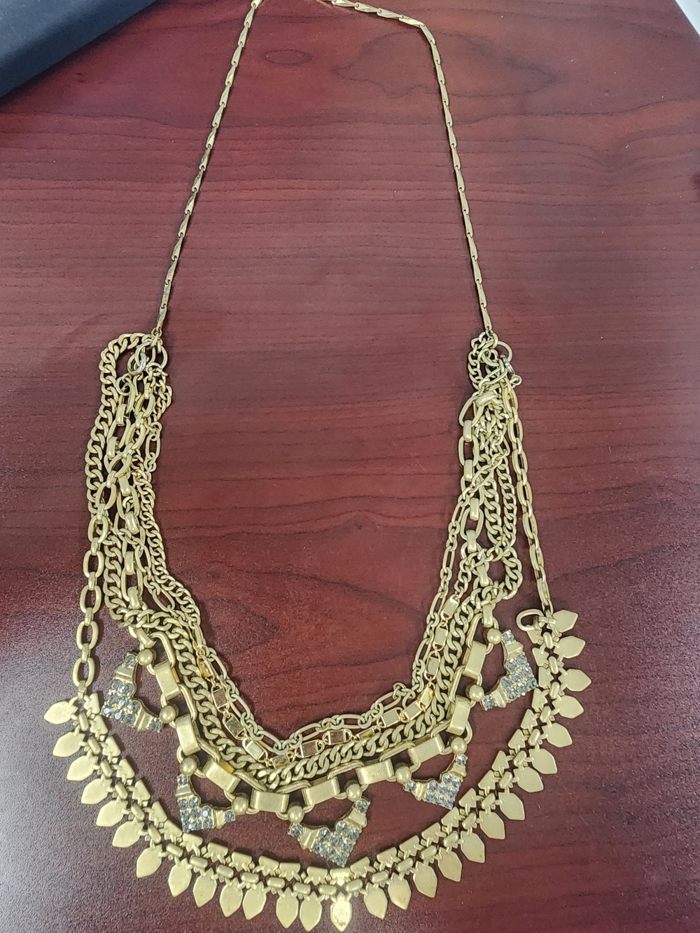 Stella & Dot Sutton Gold Layered Statement Necklace